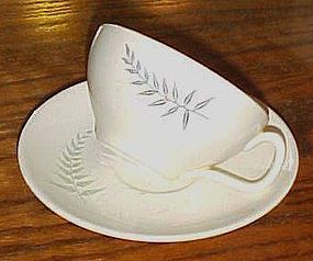 Vintage Franciscan Fern Dell cup and saucer 1957