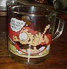 McDonalds Garfield glass  mug use your friends wisely