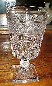 Imperial Cape Cod Water glass 1602 fancy ball cut stem