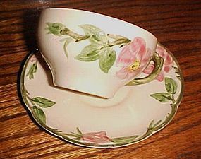 Franciscan Desert Rose cup n saucer old marks 1941-47