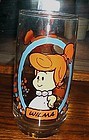 Pizza Hut Flintstone Kids drinking glass Wilma 1986