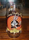 Happy Birthday Bugs  50th Warner Bros drinking glass