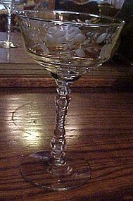 Libbey Rock Sharpe crystal champagne glass 3005-16