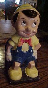 Vintage Disney Pinocchio bank by Play Pal Plastics Inc.