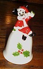 Mickey Mouse Santa porcelain Christmas bell