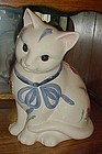 Lenox Poppies on Blue Barnyard Kitten cookie jar