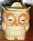 Vintage two sided owl cookie jar