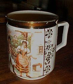 Czech porcelain Mug scene from The Bartered Bride