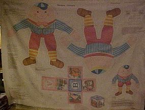 Humpty Dumpty doll sewing craft preprinted fabric panel