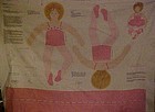 Pre-printed crafters sewing panel  23" Ballerina doll