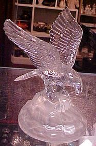 Crystal D'Arques Eagle landing wings spread figurine