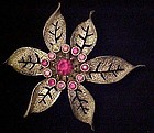 Sarah Coventry Fashion Flower pin brooch 1960's