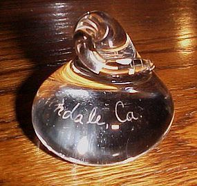 Hand blown hershey kiss paperweight souvenir Ferndale