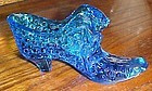 Fenton blue Puss and boots hobnail slipper shoe