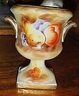Lefton Enesco Brown Heritage fruit urn vase E2356