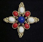 Classic Americana Sarah Coventry red white and blue Pin