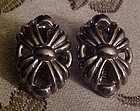 Vintage Ballou silver clip earrings