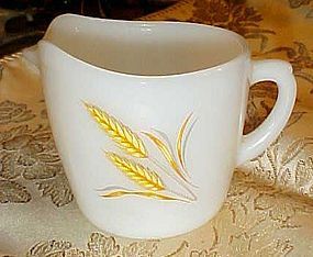 Anchor Hocking Fire King oven safe wheat creamer