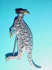 Pretty marcasite kangaroo pin