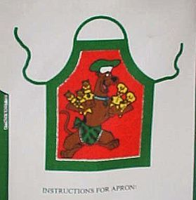 Scooby-doo Christmas apron Uncut craft sewing Panel