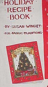 Uncut sewing craft preprinted panel Holiday recipe book