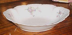 Antique Facon H Bavaria Germany oval floral veg bowl