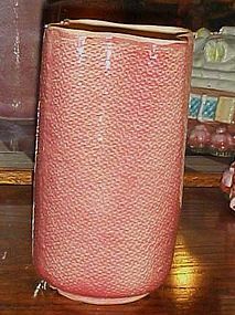 Shawnee  USA pottery pink 880  burlap vase