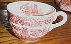 Vintage Pink Red Willow flat cup Japan