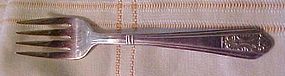 Royal Saxony silver plate salad fork 1935