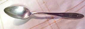 Community silver plate Adam teaspoon Monogram W