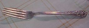 Wm Rogers Mfg Co Jubilee silver plate dinner fork 7 3/4