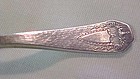 1847 Rogers Bros 3X silver plate Heraldic baby spoon