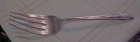 Wm Rogers Star silver plate Lady Fair cold meat fork