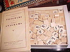 Vintage 1928 Milton Bradley Tilograms Anagrams Game