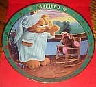 Garfield plate I'll rise but I wont shine  Danbury Mint