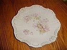 Antique fancy plate with soft florals relief  trim