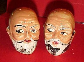 Vintage bald man salt and pepper shakers Japan