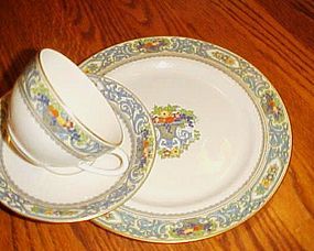 Vintage Lenox The Autumn 3 pc cup saucer plate set