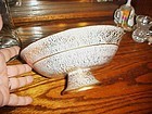 Vintage Stangl Antique gold #4028  compote bowl 8 3/4"