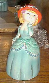 Vintage 1960's paper Mache composite lady bank JAPAN