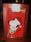 Lenox porcelain Snoopy in stocking  ornament Mint in pk