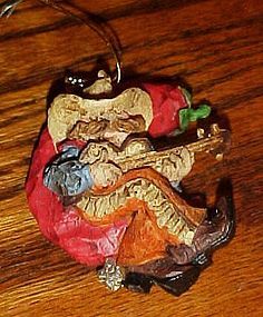 Montana Lifestyles Cowboy & chili pepper moon ornament