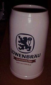 Franz Herb Lowenbrau Alkoholfrei 1 litre stoneware mug