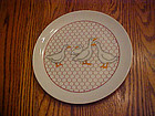 Takahashi  7 5/8" salad plate chicken wire with ducks