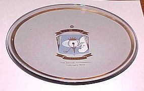 Bob Hope 11th Desert Classic crystal trophy tray1970