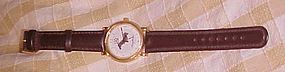 Adorable Dachschund wristwatch leather band nice