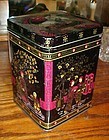 Vintage Chinese scenic tea tin canister