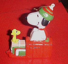 Peanuts Snoopy and Woodstock mailbox ornament