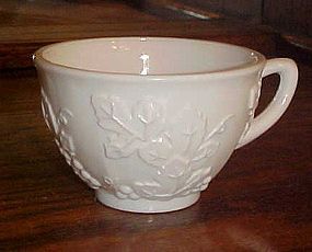 Indiana Glass Harvest  milk glass flat cup
