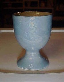Vintage Germany blue Lustre ware egg cup